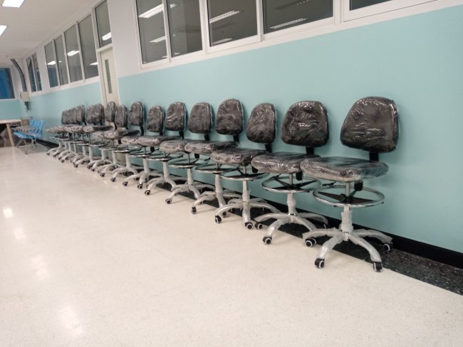 เก้าอี้ห้องแล็บ แบบมีพนักพิง รุ่นTK-9000