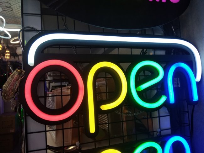 ป้าย OPEN ไฟสวยงาม