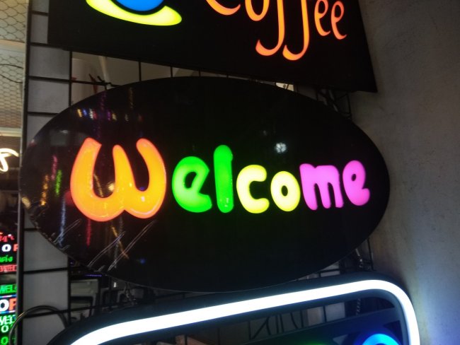 ไฟตกแต่งร้านwelcome
