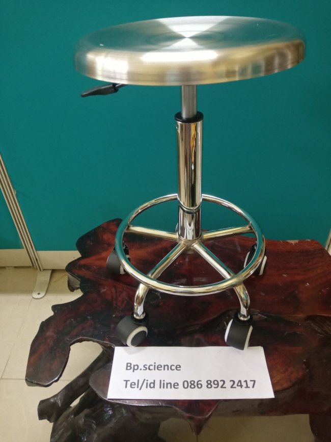 เก้าอี้ห้องแล็บ สแตนเลสหนา รุ่น TK-610 ปรบสูงสุดได้ 57 ซม.