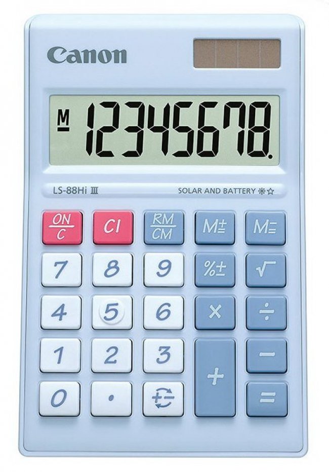 เครื่องคิดเลข Canon LS-88 Hi ขนาดพกพา ของ CANON มีหลายสี