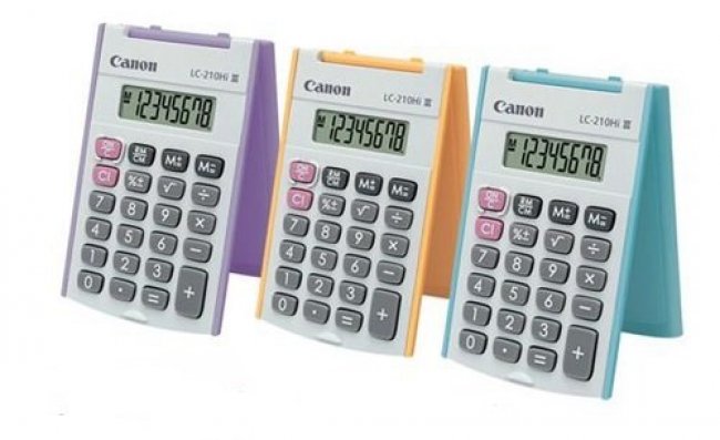 ครื่องคิดเลข  LC-210Hi III พกพามีฝาปิด