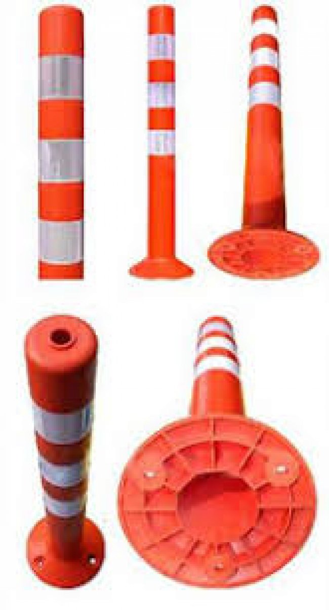 เสาจราจรล้มลุก