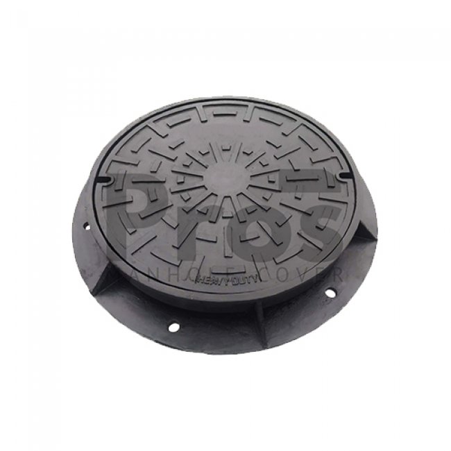 ฝาปิดบ่อพักเหล็กหล่อ ทรงกลม