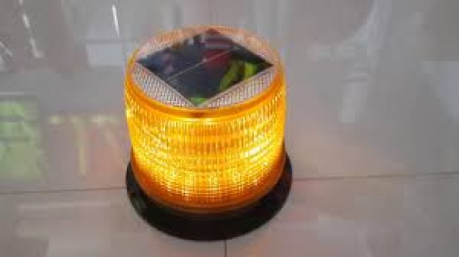 ไฟกระพริบโซล่าเซลส์ ฐานแม่เหล็ก