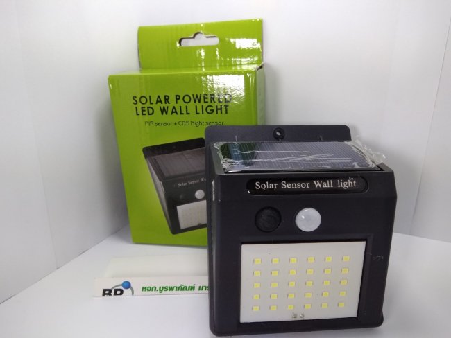 ไฟ โคมไฟติดผนัง โซล่าเซลล์ Solar Cell Wall Light รุ่น F-LED30
