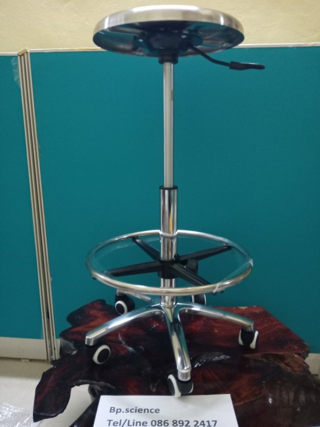 เก้าอี้ร้านทอง สแตนเลสหนา รุ่น TK-80 ปรบสูงสุดได้ 80 ซม.