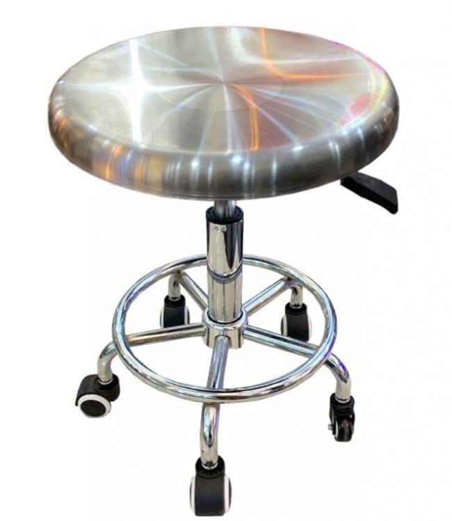 เก้าอี้ห้องแล็บ สแตนเลสหนา รุ่น TK-610 ปรบสูงสุดได้ 57 ซม.